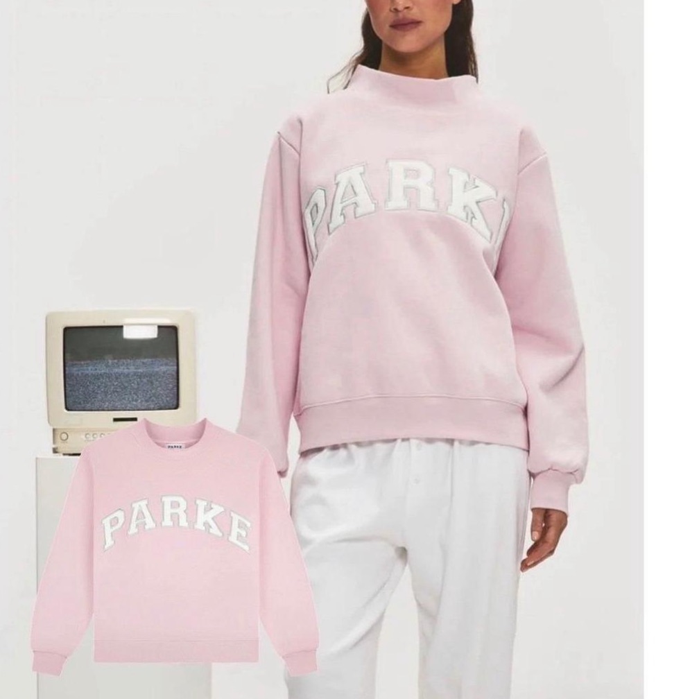 Nwt Parke Varsity Mockneck In Sprinkle